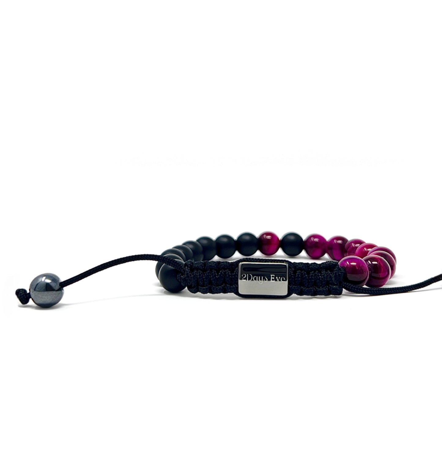 Bracelets For Breast Cancer | Matte Black Onyx | 2Days Eve