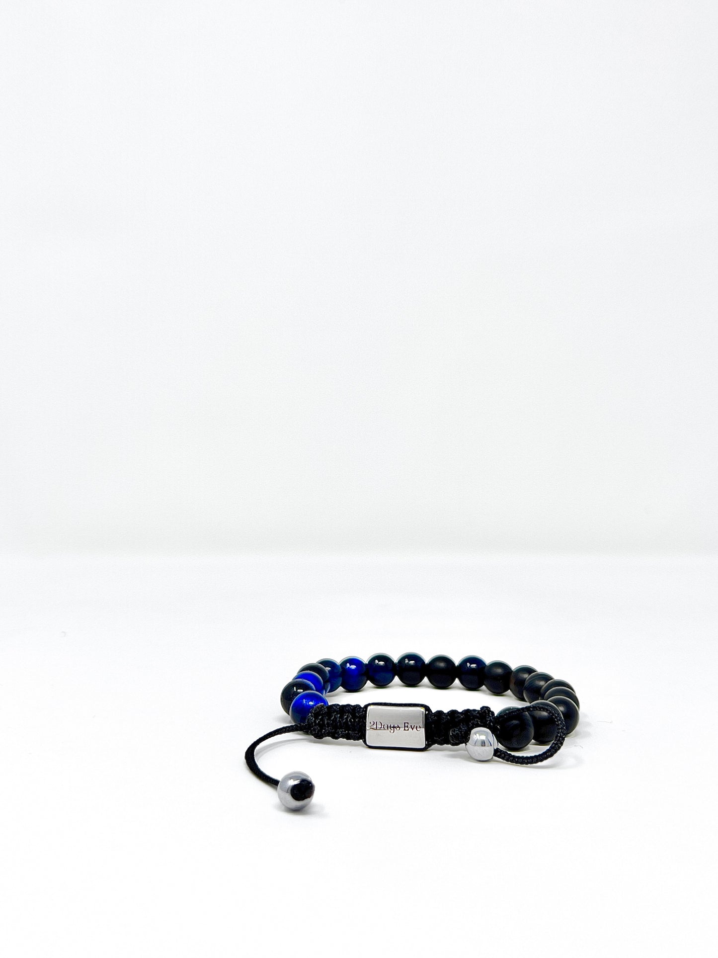 Spiritual Beaded Bracelet | Matte Black Onyx and Hematite | 2Days Eve