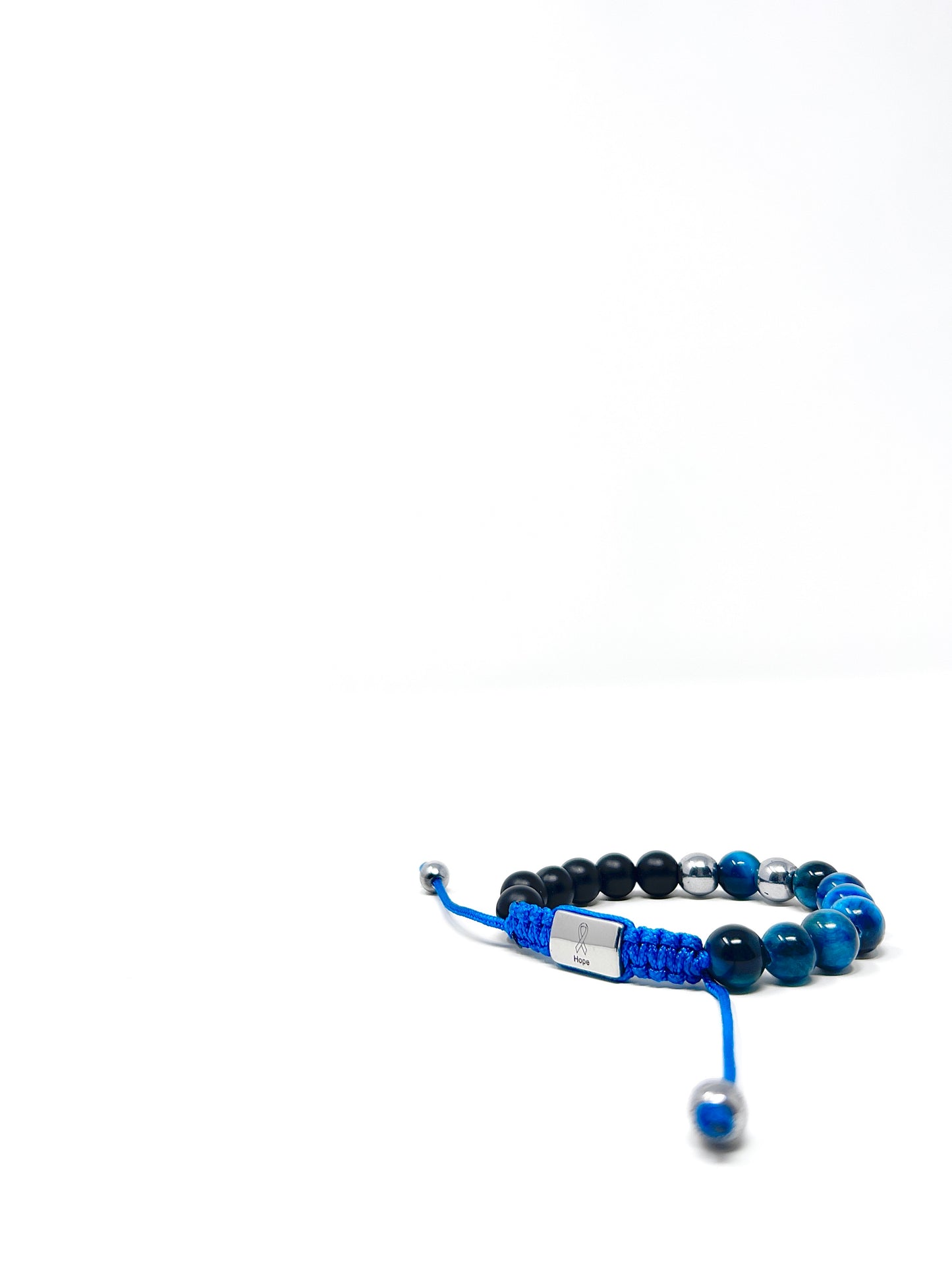 Black Onyx and Hematite Bracelet |Prostate Cancer Awareness| 2Days Eve