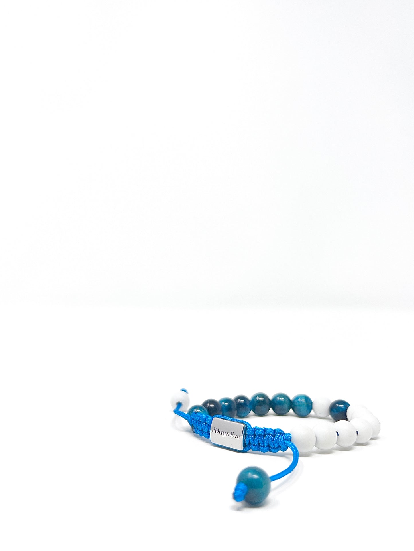 White Alabaster Stone Bracelet | Prostate Cancer Awareness | 2Days Eve